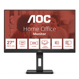 AOC Q27E3UMF 27" monitor Zwart, HDMI, DisplayPort, USB, Audio, AMD Free-Sync