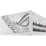 ASUS ROG Strix Platinum White Edition (ROG Equalizer) modulaire 1000 watt voeding  Wit, 1x 12V-2x6, 4x PCIe