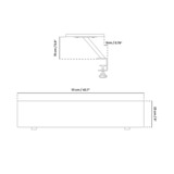 Arozzi Arena Desk Riser Large - Black bevestiging Zwart