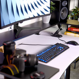 Arozzi Arena Desk Riser Large - Black bevestiging Zwart