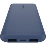 Belkin BoostCharge 3-poorts 10.000 mAh - 15 W powerbank Blauw