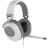 Corsair HS65 SURROUND gaming headset Wit/grijs, Pc, PlayStation 4, PlayStation 5, Xbox Series X|S, Nintendo Switch