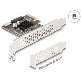 DeLOCK PCIe x1 naar interne USB 5 Gbps Type-E + 19-pin USB-pin header usb-controller 