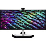 Dell Pro P P3426WEB 34.1" Curved UltraWide monitor Zwart/zilver, Webcam, HDMI, DisplayPort, LAN, Audio, USB-C, 100 Hz