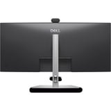 Dell Pro P P3426WEB 34.1" Curved UltraWide monitor Zwart/zilver, Webcam, HDMI, DisplayPort, LAN, Audio, USB-C, 100 Hz