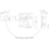 EKWB EK-Quantum Scalar Flow Indicator Top-To-Bottom D-RGB - Nickel doorstroommeter Zilver