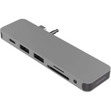 Hyper SOLO 7-in-1 USB-C Hub dockingstation Donkergrijs