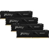 Kingston FURY Beast 128 GB DDR4-3200 (4x 32 GB) werkgeheugen Zwart, KF432C16BBK4/128, XMP 2.0