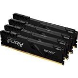 Kingston FURY Beast 128 GB DDR4-3200 (4x 32 GB) werkgeheugen Zwart, KF432C16BBK4/128, XMP 2.0