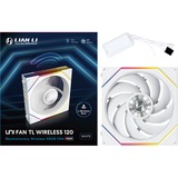 Lian Li UNI FAN TL 120 Wireless RGB case fan Wit, 120 x 124 x 28 mm, PWM
