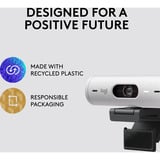 Logitech Brio 500 Full HD Webcam Wit/zwart, 1080p/30fps, 720p/60fps
