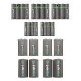 Paleblue Home Conversion Kit oplader Zwart, Batterijen: 12x AA, 8x AAA, 4x 9V, 4x D