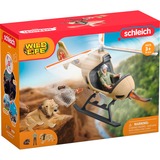 Schleich Wild Life - Helikopter dierenredding speelfiguur 