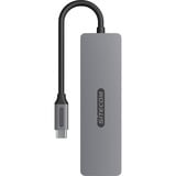 Sitecom 5-in-1 USB-C Power Delivery Multiport Adapter usb-hub Grijs