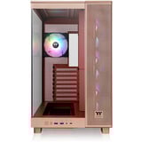 Thermaltake  midi tower behuizing Lichtbruin | 2x USB-A | 1x USB-C | RGB | Window