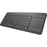Trust Vaia Wireless Keyboard with large Touchpad, Toetsenbord Zwart, US lay-out, Membraam
