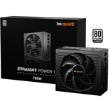 be quiet! Straight Power 12 Platinum modulaire 750 watt voeding  Zwart, 1x 12V-2x6, 4x PCIe