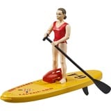 bruder bworld Strandwacht met SUP board Speelfiguur 62785