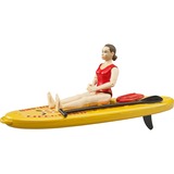 bruder bworld Strandwacht met SUP board Speelfiguur 62785