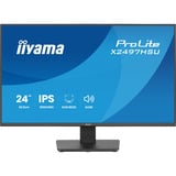 iiyama ProLite X2497HSU-B1 23.8" monitor Zwart, 120 Hz, HDMI, DisplayPort, USB-C, Audio