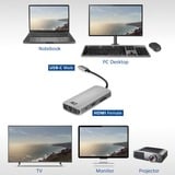 ACT Connectivity USB-C naar HDMI multiport adapter dockingstation USB-C | HDMI | 4K | LAN | Cardreader