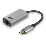 ACT Connectivity USB-C naar gigabit ethernet adapter Grijs