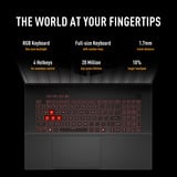 ASUS TUF Gaming A18 FA808UP-S8011W 18"  gaming laptop Zwart/grijs | R7 260 | RTX 5070 | 16 GB | 1 TB SSD