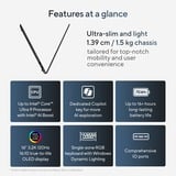 ASUS VivoBook S 16 OLED (S5606MA-MX028W) 16"  laptop Zwart | Ultra 7 155H | Arc Graphics | 16 GB | 1 TB SSD