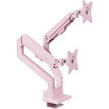 Arozzi Alzare Neo Duo - Gas Spring Monitor Arm - Pink monitorarm Roze