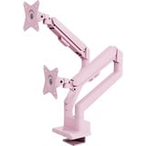 Arozzi Alzare Neo Duo - Gas Spring Monitor Arm - Pink monitorarm Roze