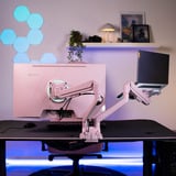 Arozzi Alzare Neo Duo - Gas Spring Monitor Arm - Pink monitorarm Roze