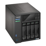 Asustor Lockerstor 4 Gen2+ AS6704T v2 nas Zwart, 2x 5G LAN, HDMI, USB