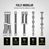 Corsair RM1000X (2021) Refurbished modulaire 1000 watt voeding  Zwart, 6x PCIe