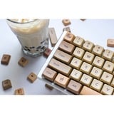 Ducky Boba keycaps Donkerbeige/lichtbeige, 132 stuks