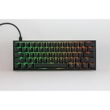 Ducky One 2 Pro Mini Classic, gaming toetsenbord Zwart, US lay-out, Gateron Yellow, RGB led, Double-shot PBT, QUACK Mechanics, 60%