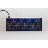 Ducky One 2 Pro Mini Classic, gaming toetsenbord Zwart, US lay-out, Gateron Yellow, RGB led, Double-shot PBT, QUACK Mechanics, 60%