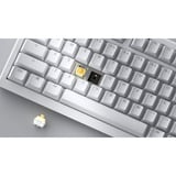Ducky One X Wireless, toetsenbord Wit, US lay-out, Hot-swappable, PBT, 2.4 GHz | Bluetooth | USB-C