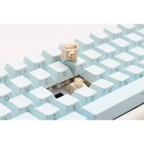 Ducky ProjectD Tinker 65 - POM Edition met QMK/VIA RGB mechanisch toetsenbord Lichtblauw, US lay-out (QWERTY), Kailh Box Cream Pro, 65%, RGB leds, Double-shot PBT, Hot-swappable POM, Gasket mount