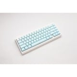 Ducky ProjectD Tinker 65 - POM Edition met QMK/VIA, toetsenbord Lichtblauw/wit, US lay-out, Kailh Box Cream Pro, RGB led, Double-shot PBT, Hot-swappable POM, Gasket mount, 65%