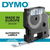 Dymo D1 tapecassette zwart op wit, 9mm x 7m printlint 10 stuks