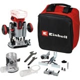 EINHELL Accu boven-/kantenfreesTP-RO 18 Set Li BL bovenfrees Rood, Incl. Accessoire set, Accu en oplader niet inbegrepen