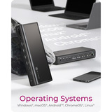 ICY BOX IB-DK7401-CU31 17-in-1 Notebook DockingStation Zwart