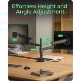 ICY BOX IB-MS702-T monitorarm Zwart