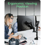 ICY BOX IB-MS702-T monitorarm Zwart