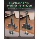 ICY BOX IB-MS702-T monitorarm Zwart
