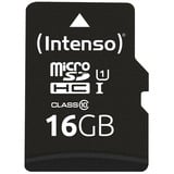 Intenso UHS-I Performance microSDXC 16 GB  geheugenkaart Zwart, Incl. SD adapter, UHS-I U1, Class 10