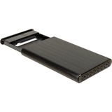 Inter-Tech GD-25010 externe behuizing Zwart, 2,5" SSD, USB-C
