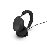 Jabra Evolve3 85 over-ear headset Zwart, Unified Communications (UC), Link390 USB-C, Wireless Charger
