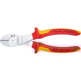 KNIPEX Kracht-zijsnijtang 7406180 kniptang Rood/geel