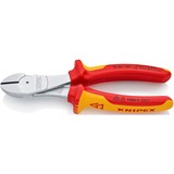 KNIPEX Kracht-zijsnijtang 7406180 kniptang Rood/geel